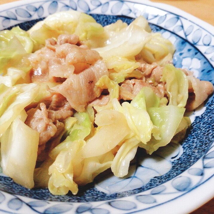 豚肉とキャベツの味噌炒め